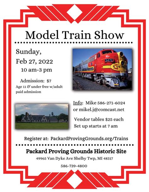 Enjoy the museum and ride the <b>train</b> and trolleys for free. . Michigan train shows 2022